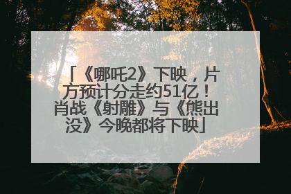 《哪吒2》下映，片方预计分走约51亿！肖战《射雕》与《熊出没》今晚都将下映