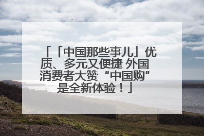 「中国那些事儿」优质、多元又便捷 外国消费者大赞“中国购”是全新体验！