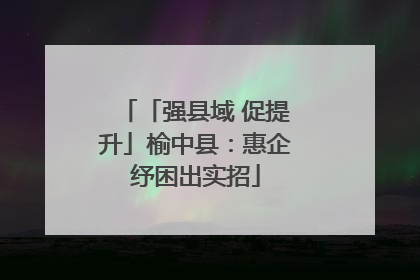 「强县域 促提升」榆中县：惠企纾困出实招