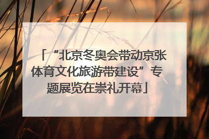 “北京冬奥会带动京张体育文化旅游带建设”专题展览在崇礼开幕