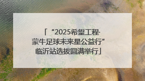 “2025希望工程·蒙牛足球未来星公益行”临沂站选拔圆满举行