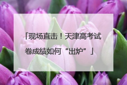 现场直击！天津高考试卷成绩如何“出炉”