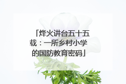 烽火讲台五十五载：一所乡村小学的国防教育密码