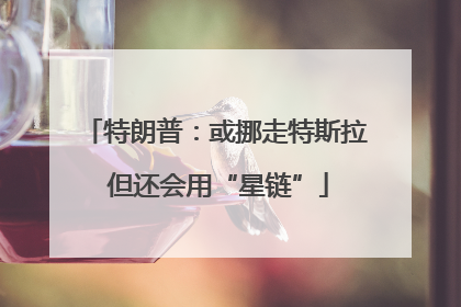 特朗普：或挪走特斯拉 但还会用“星链”