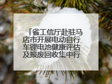 省工信厅赴驻马店市开展电动自行车锂电池健康评估及报废回收集中行动示范点建设调研指导