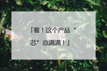 看！这个产品“芯”意满满！