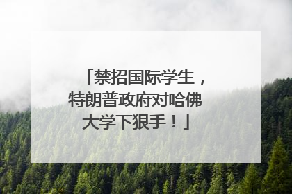 禁招国际学生，特朗普政府对哈佛大学下狠手！