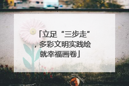 立足“三步走”，多彩文明实践绘就幸福画卷
