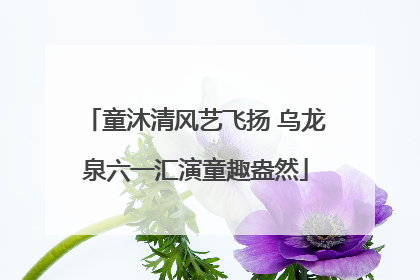 童沐清风艺飞扬 乌龙泉六一汇演童趣盎然