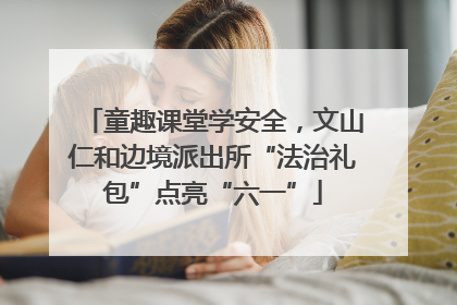童趣课堂学安全，文山仁和边境派出所“法治礼包”点亮“六一”