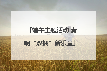 端午主题活动 奏响“双拥”新乐章