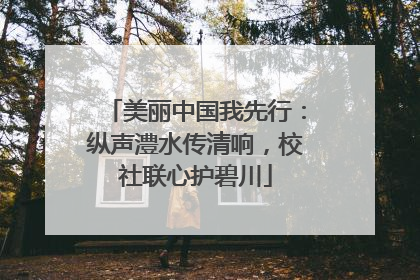 美丽中国我先行：纵声澧水传清响，校社联心护碧川