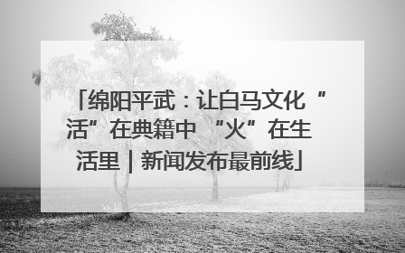 绵阳平武：让白马文化“活”在典籍中 “火”在生活里｜新闻发布最前线