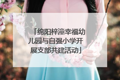 绵阳梓潼幸福幼儿园与自强小学开展支部共建活动