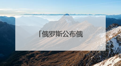 俄罗斯公布俄乌停火备忘录
