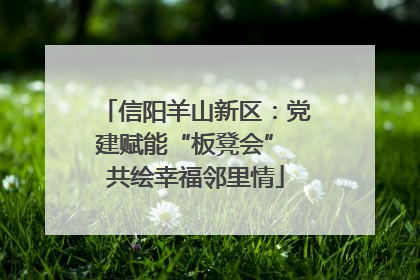 信阳羊山新区：党建赋能“板凳会” 共绘幸福邻里情