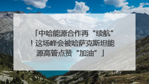 中哈能源合作再“续航”！这场峰会被哈萨克斯坦能源高管点赞“加油”