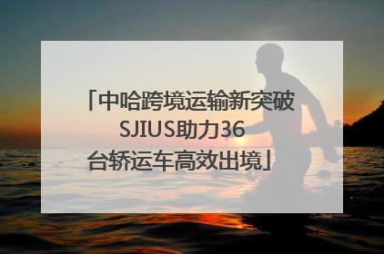 中哈跨境运输新突破 SJIUS助力36台轿运车高效出境