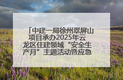 中建一局徐州翠屏山项目承办2025年云龙区住建领域“安全生产月”主题活动暨应急救援演练观摩会