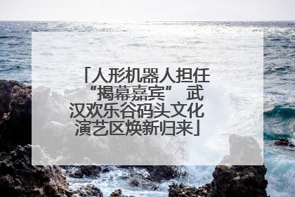 人形机器人担任“揭幕嘉宾” 武汉欢乐谷码头文化演艺区焕新归来