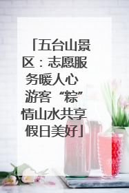 五台山景区：志愿服务暖人心 游客“粽”情山水共享假日美好