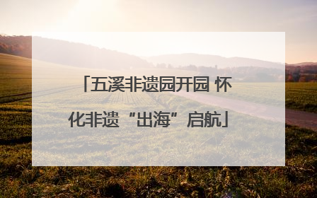 五溪非遗园开园 怀化非遗“出海”启航
