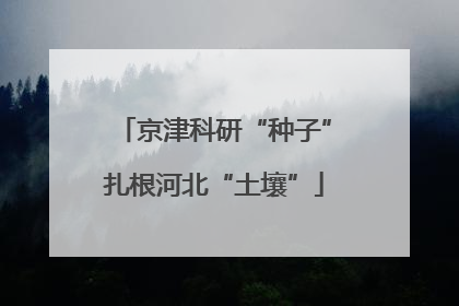 京津科研“种子”扎根河北“土壤”