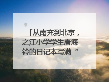 从南充到北京，之江小学学生唐海铃的日记本写满“梦想”和“世界”｜您牵挂的四川
