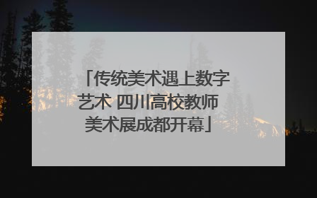 传统美术遇上数字艺术 四川高校教师美术展成都开幕