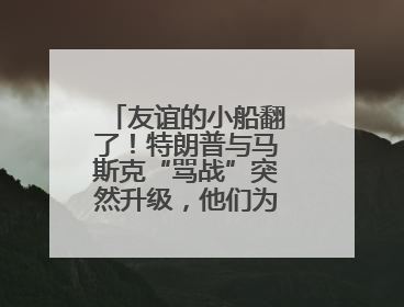 友谊的小船翻了！特朗普与马斯克“骂战”突然升级，他们为何而吵？