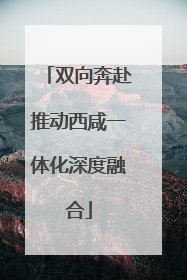 双向奔赴推动西咸一体化深度融合