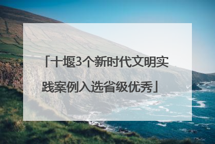 十堰3个新时代文明实践案例入选省级优秀