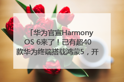 华为官宣HarmonyOS 6来了！已有超40款华为终端搭载鸿蒙5，开发者突破800万