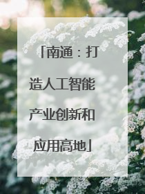 南通：打造人工智能产业创新和应用高地