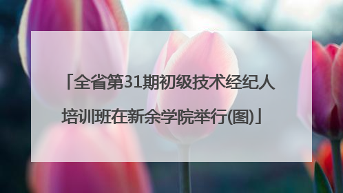 全省第31期初级技术经纪人培训班在新余学院举行(图)