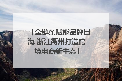 全链条赋能品牌出海 浙江衢州打造跨境电商新生态