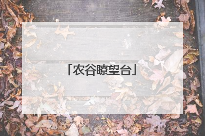 农谷瞭望台