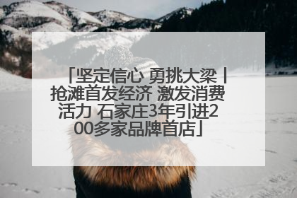 坚定信心 勇挑大梁丨抢滩首发经济 激发消费活力 石家庄3年引进200多家品牌首店