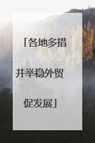 各地多措并举稳外贸促发展