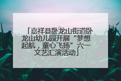 嘉祥县卧龙山街道卧龙山幼儿园开展“梦想起航，童心飞扬”六一文艺汇演活动