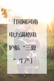 国网河南电力满格电护航“三夏”生产