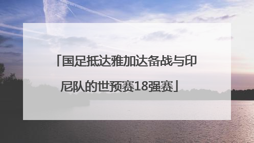 国足抵达雅加达备战与印尼队的世预赛18强赛