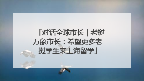 对话全球市长｜老挝万象市长：希望更多老挝学生来上海留学