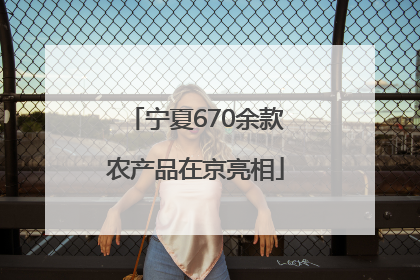 宁夏670余款农产品在京亮相