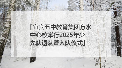 宜宾五中教育集团方水中心校举行2025年少先队退队暨入队仪式