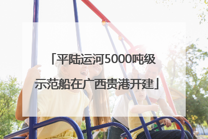 平陆运河5000吨级示范船在广西贵港开建