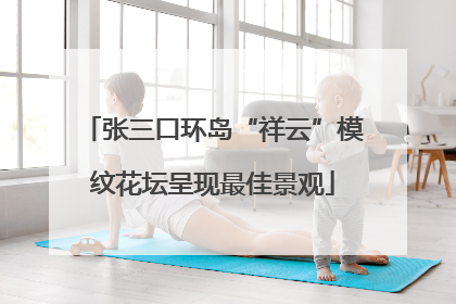 张三口环岛“祥云”模纹花坛呈现最佳景观