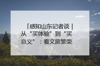 感知山东记者谈｜从“买体验”到“买意义”：看文旅繁荣背后的幸福新定义