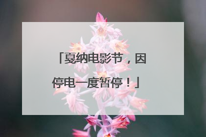 戛纳电影节，因停电一度暂停！
