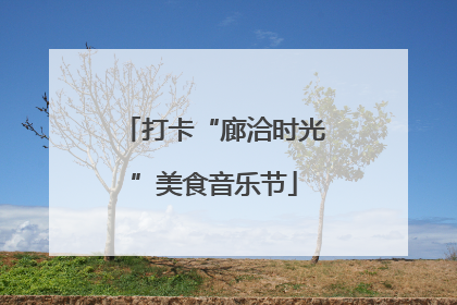 打卡“廊洽时光”美食音乐节
